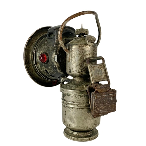 46 - Early 20th century bicycle lamp by Panther B Ham.