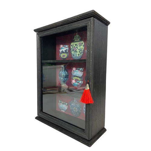 66 - Wall hanging spice cabinet. 29.5x12x40cm