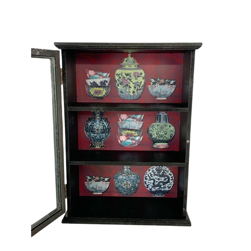 66 - Wall hanging spice cabinet. 29.5x12x40cm