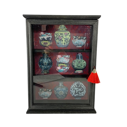 66 - Wall hanging spice cabinet. 29.5x12x40cm