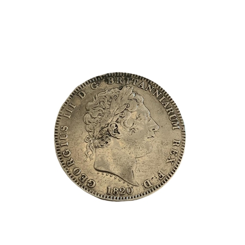 684 - George III silver crown, circa 1820