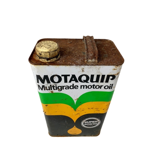 70 - Vintage petrol and oil cans. Castrol, Pratts, Motaquip