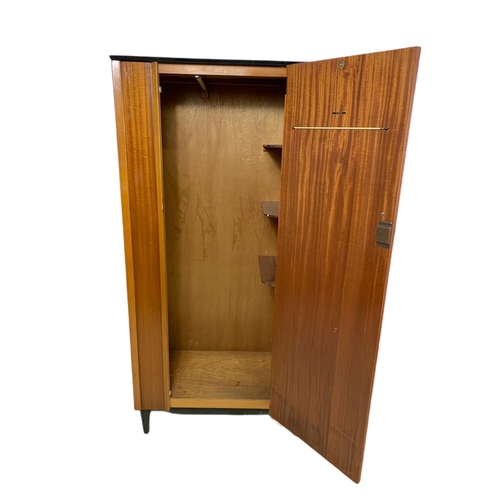 781 - Vintage 1960’s gents wardrobe. 77.5x43x158.5cm