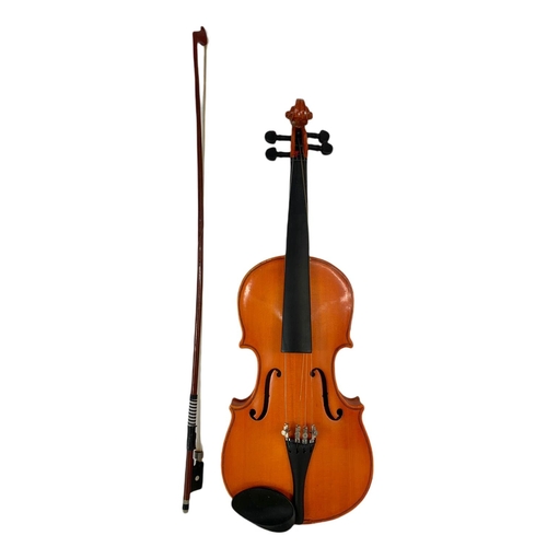 8 - Violin in case, with bow