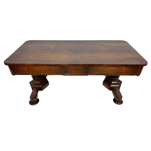 815 - Large William IV rosewood coffee table. 132x64.5x56.5cm