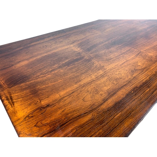 815 - Large William IV rosewood coffee table. 132x64.5x56.5cm