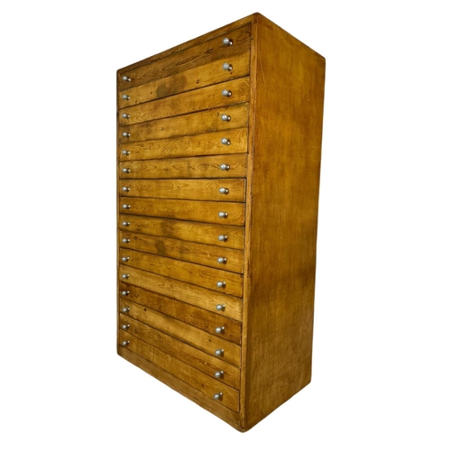 817 - Large vintage multi drawer collectors cabinet. 75/42/128.5cm