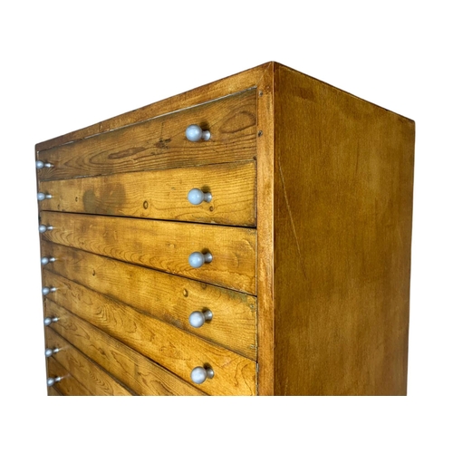 817 - Large vintage multi drawer collectors cabinet. 75/42/128.5cm