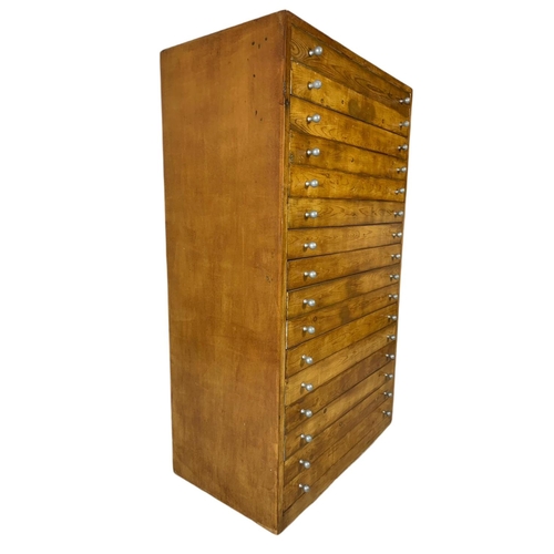 817 - Large vintage multi drawer collectors cabinet. 75/42/128.5cm