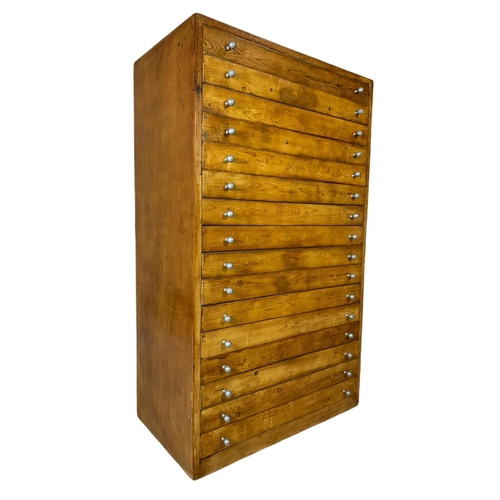 817 - Large vintage multi drawer collectors cabinet. 75/42/128.5cm