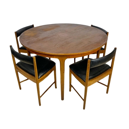 825 - McIntosh teak mid century extendable table and 4 chairs