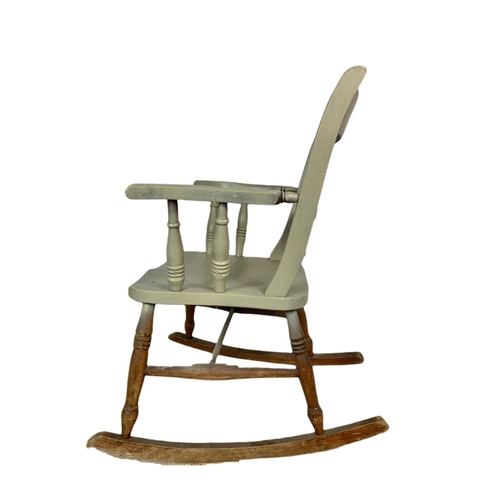 834 - 19th century country house rocking chair