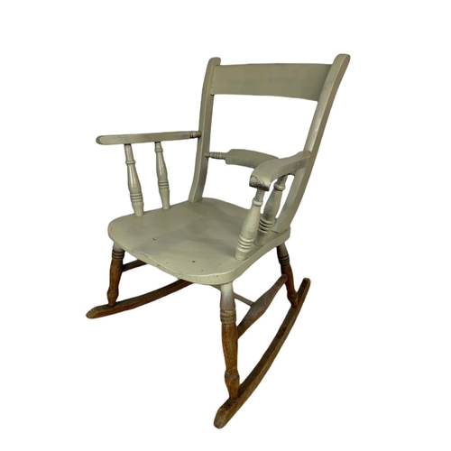 834 - 19th century country house rocking chair