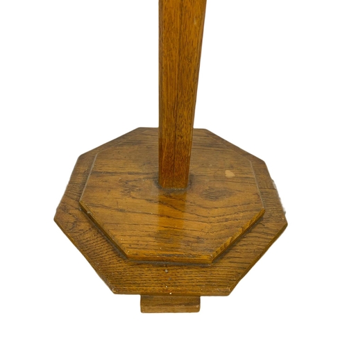 849 - 1930’s vintage oak standard lamp, 180cm