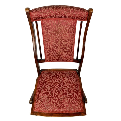 855 - 19th century mahogany folding campaign chair