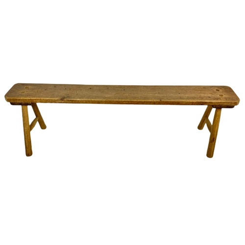 882 - Vintage primitive bench. 156.5/23/45cm