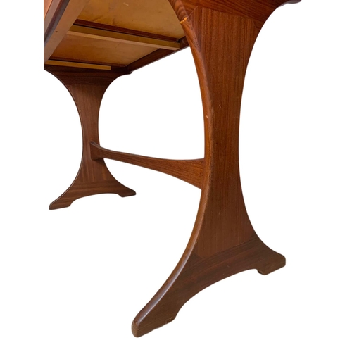 892 - G-Plan teak mid century console/sofa table with 2 drawers. Unextended 93x48.5x73cm