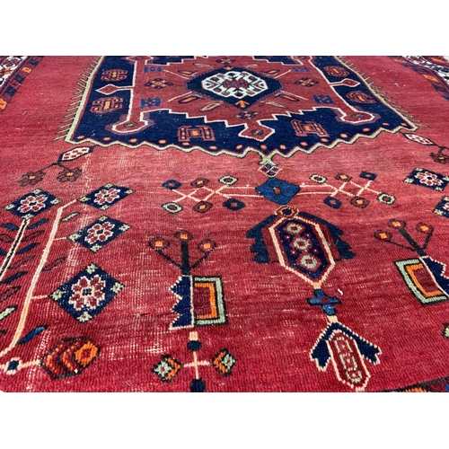 927 - Large vintage Middle Eastern Iranian village hand sewn rug. 166/223cm.