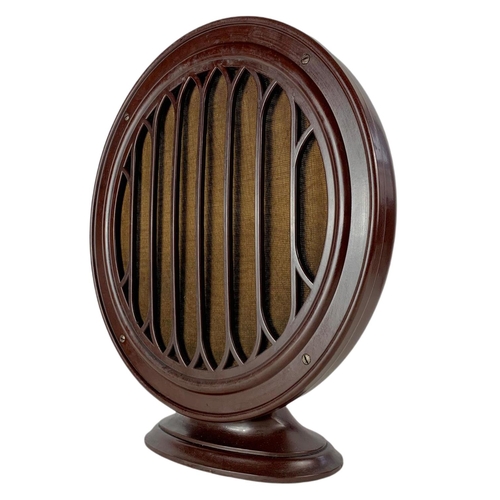 99 - 1920’s Art Deco BTH Bakelite valve radio cone speaker. 34/38cm