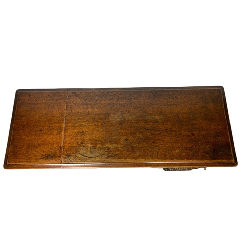 1015 - Edwardian oak drop leaf writing desk. Circa 1910 Extended 120x45.5x67cm