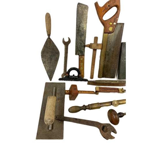 246 - Quantity of vintage hand tools. Including Marples.