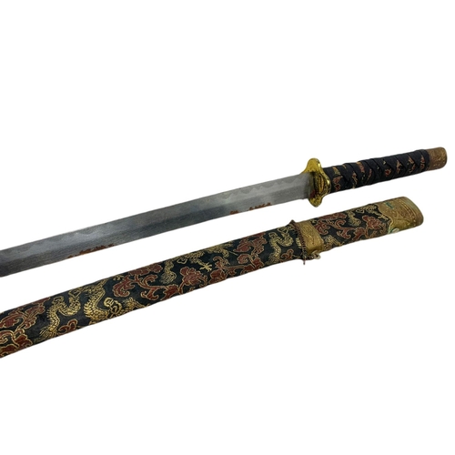 250 - Set of 3 Samurai style swords. Largest 92cm