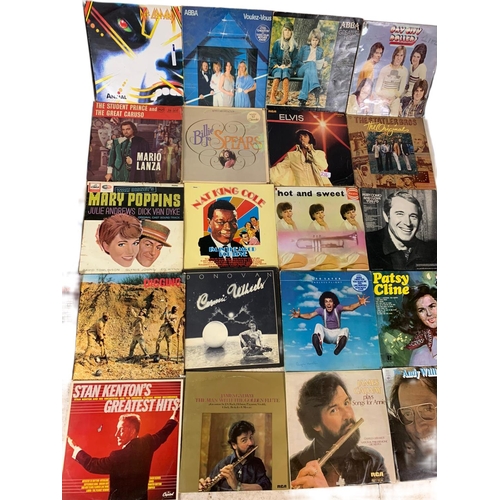 251 - Quantity of vinyl/LP/records. Including Def Leppard, Elvis, ABBA, Bay City Rollers, Blue, Chris De B... 