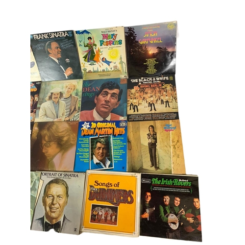 253 - Quantity of vinyl/LP/records. Including Simon & Garfunkel, Neil Diamond, Frank Sinatra, Dubliners, D... 