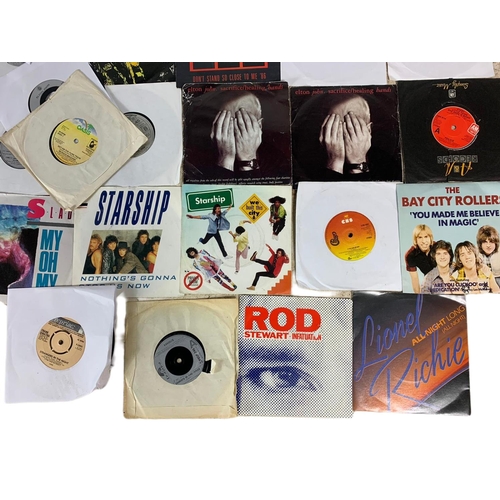 260 - Quantity of 45’s/singles records. Including Jon Bon Jovi, several Fleetwood Macs, several Elvis, sev... 