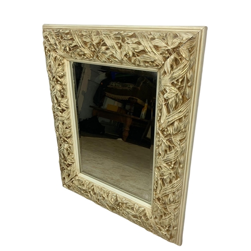 267 - Modern ornate framed mirror. Morris Mirrors. 48x59cm