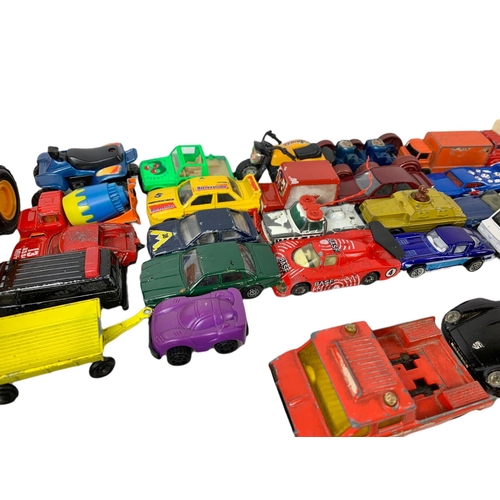 277 - Quantity of model cars/trucks including a 1986 Hasbro Takara Transformer, a G1 Action transformer, D... 