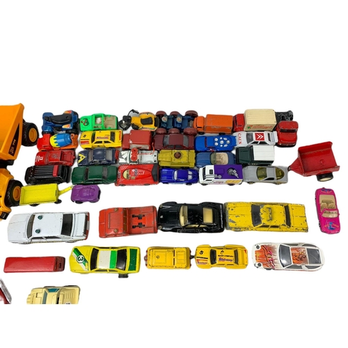 277 - Quantity of model cars/trucks including a 1986 Hasbro Takara Transformer, a G1 Action transformer, D... 