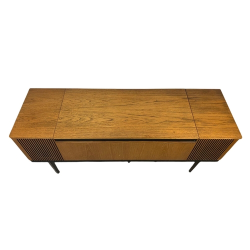 932 - Alba Stereophonic teak mid century record player. 126/39/61cm