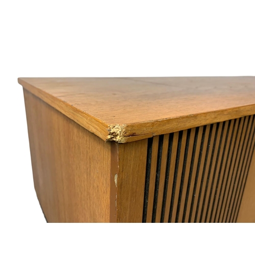 932 - Alba Stereophonic teak mid century record player. 126/39/61cm