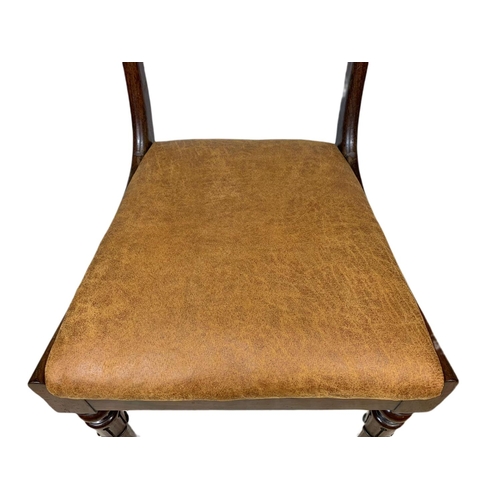 943 - Georgian mahogany bar back side chair