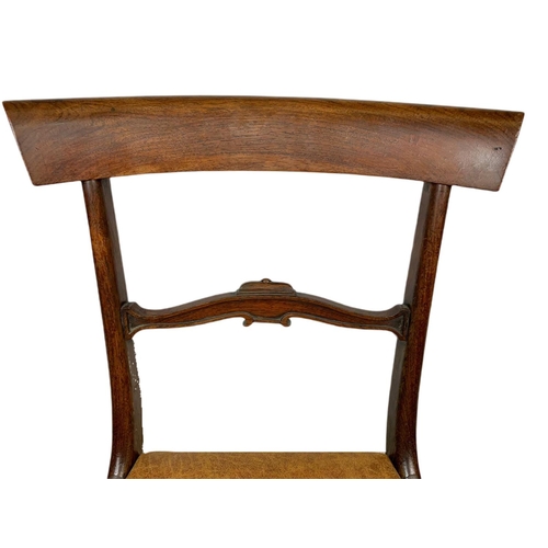 943 - Georgian mahogany bar back side chair