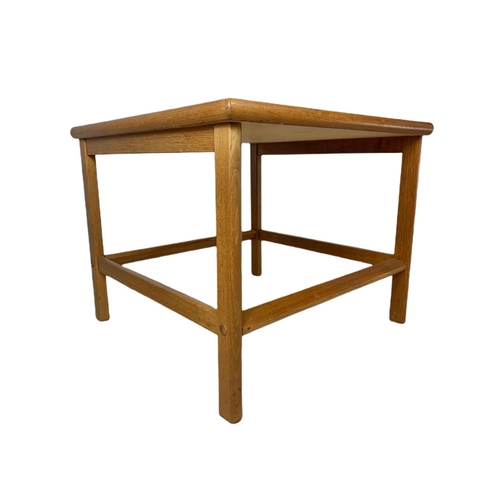 949 - Danish teak mid century lamp/side table. 50x50x41cm