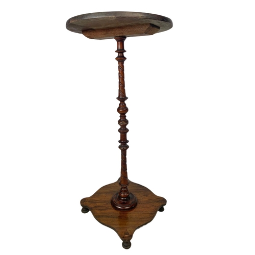 952 - Tall Victorian rosewood wine table 66cm.