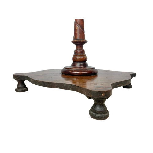 952 - Tall Victorian rosewood wine table 66cm.