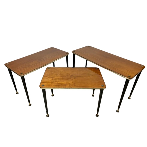 954 - 1960’s mid century nest of tables. 69x30x41cm