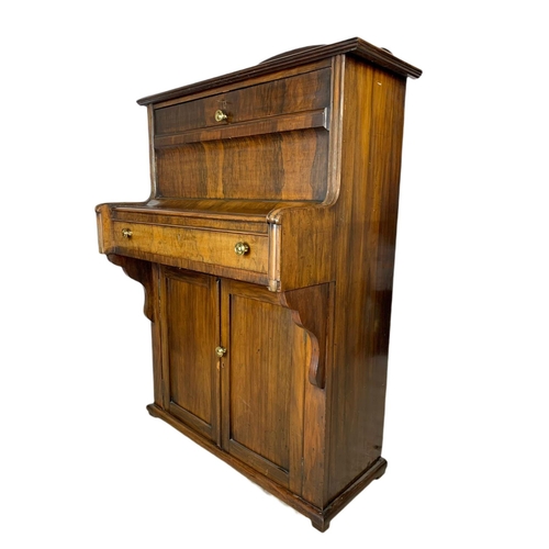 970 - Late Victorian rosewood writing bureau. 84x47x123cm