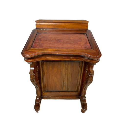 975 - Victorian style mahogany davenport desk, 53x53x83cm