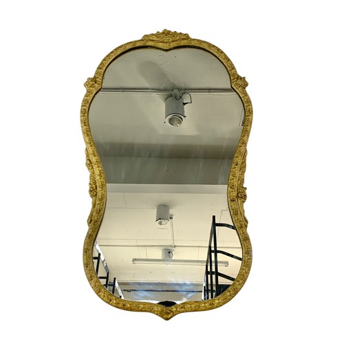 294 - 1930’s vintage gilt framed mirror. 34x59cm.