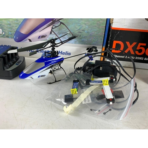 203F - DX5e Spektrum Aircraft System remote in box and a Blade MSR helicopter in box