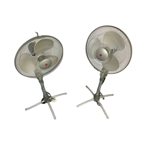 363a - Pair of tall electric fans. 111cm