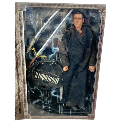 119 - Highlander 12 inch collectible figure “Duncan Macleod” Sideshow Collectables. Box measures 23x36cm