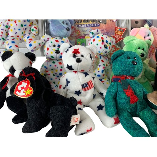 461 - 26 T Y Beanie Baby soft toys. Including 2 Limited Editions in cases