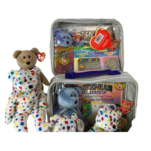 461 - 26 T Y Beanie Baby soft toys. Including 2 Limited Editions in cases