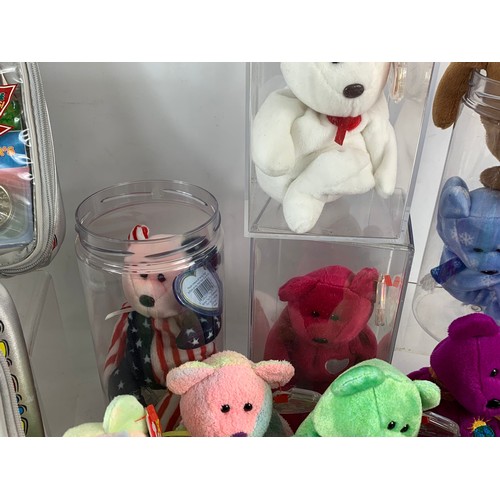 461 - 26 T Y Beanie Baby soft toys. Including 2 Limited Editions in cases