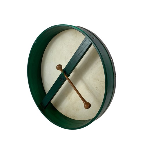 315 - Irish Bodhran drum with beater. 46cm